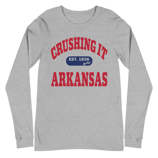 CRUSHING IT ARKANSAS LONG SLEEVE TEE