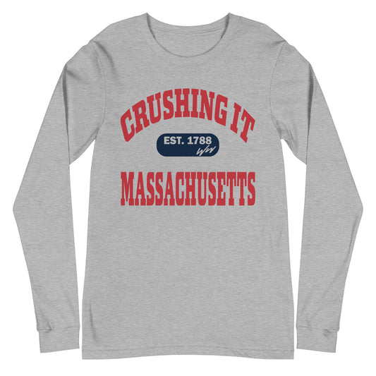 CRUSHING IT MASSACHUSETTS LONG SLEEVE TEE