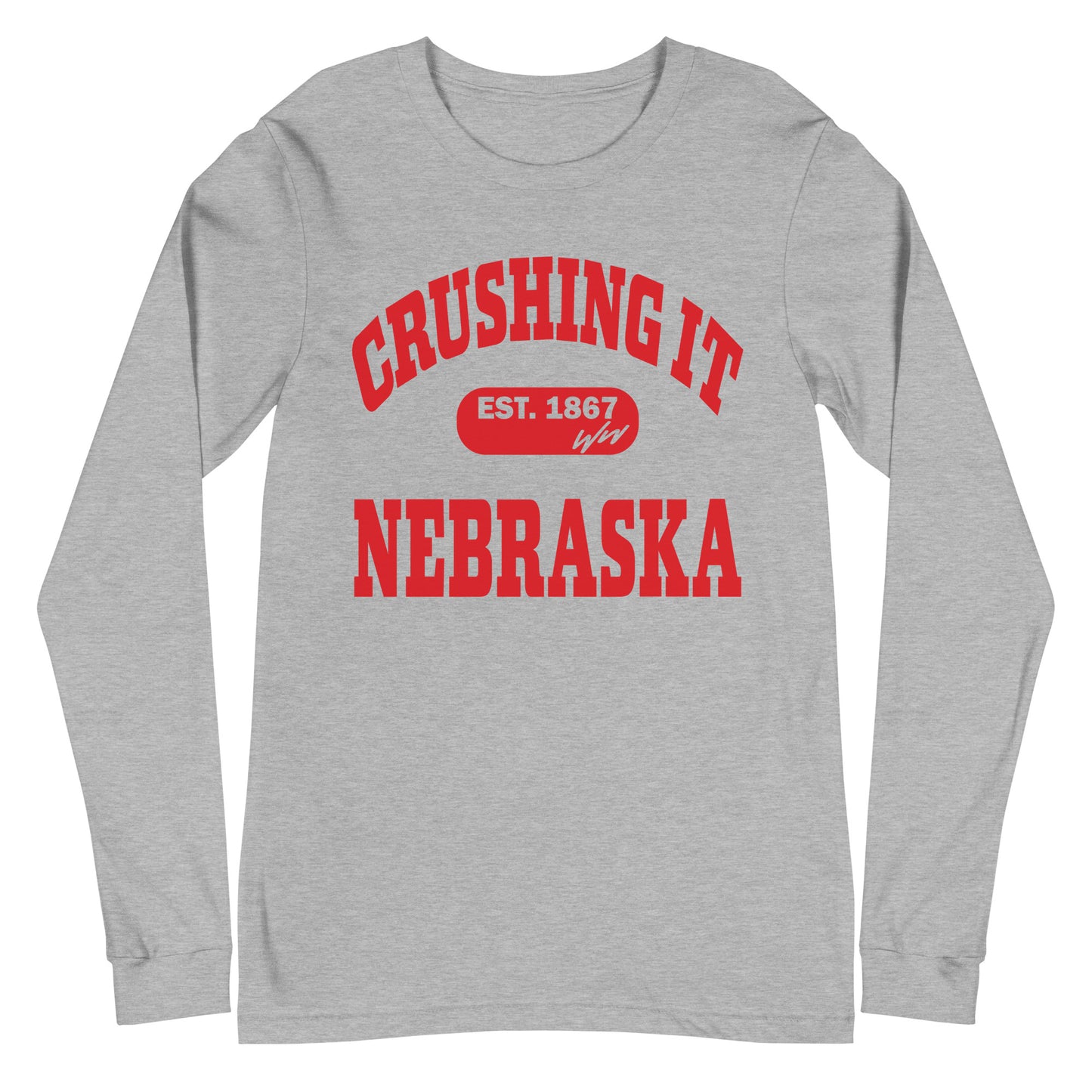 CRUSHING IT NEBRASKA LONG SLEEVE TEE