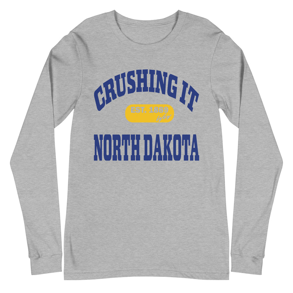 CRUSHING IT NORTH DAKOTA LONG SLEEVE TEE