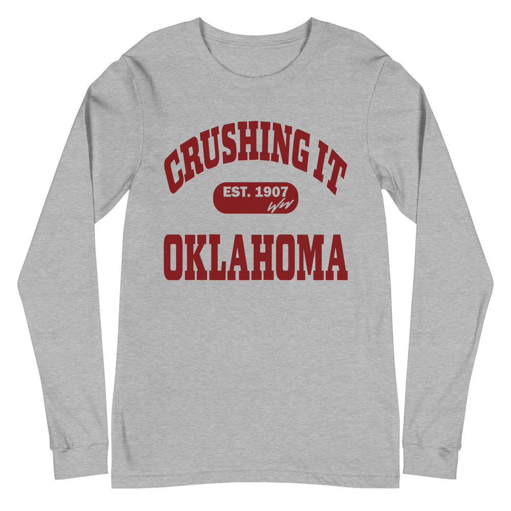 CRUSHING IT OKLAHOMA LONG SLEEVE TEE