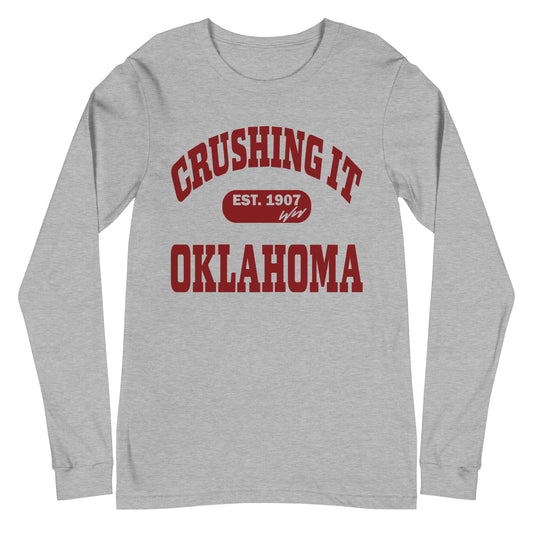 CRUSHING IT OKLAHOMA LONG SLEEVE TEE