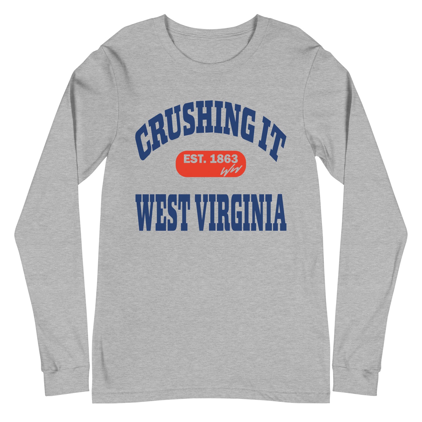 CRUSHING IT WEST VIRGINIA LONG SLEEVE TEE