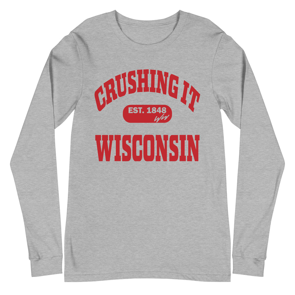 CRUSHING IT WISCONSIN LONG SLEEVE TEE