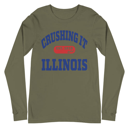 CRUSHING IT ILLINOIS LONG SLEEVE TEE