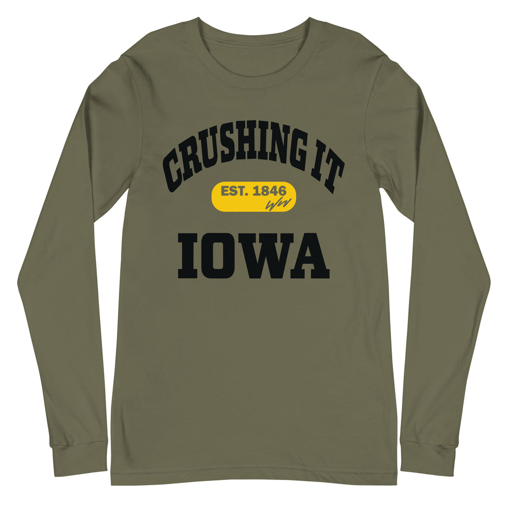 CRUSHING IT IOWA LONG SLEEVE TEE