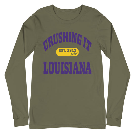 CRUSHING IT LOUISIANA LONG SLEEVE TEE