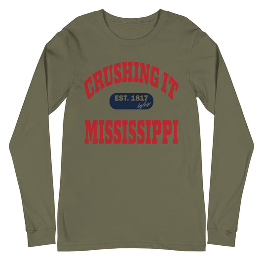 CRUSHING IT MISSISSIPPI LONG SLEEVE TEE