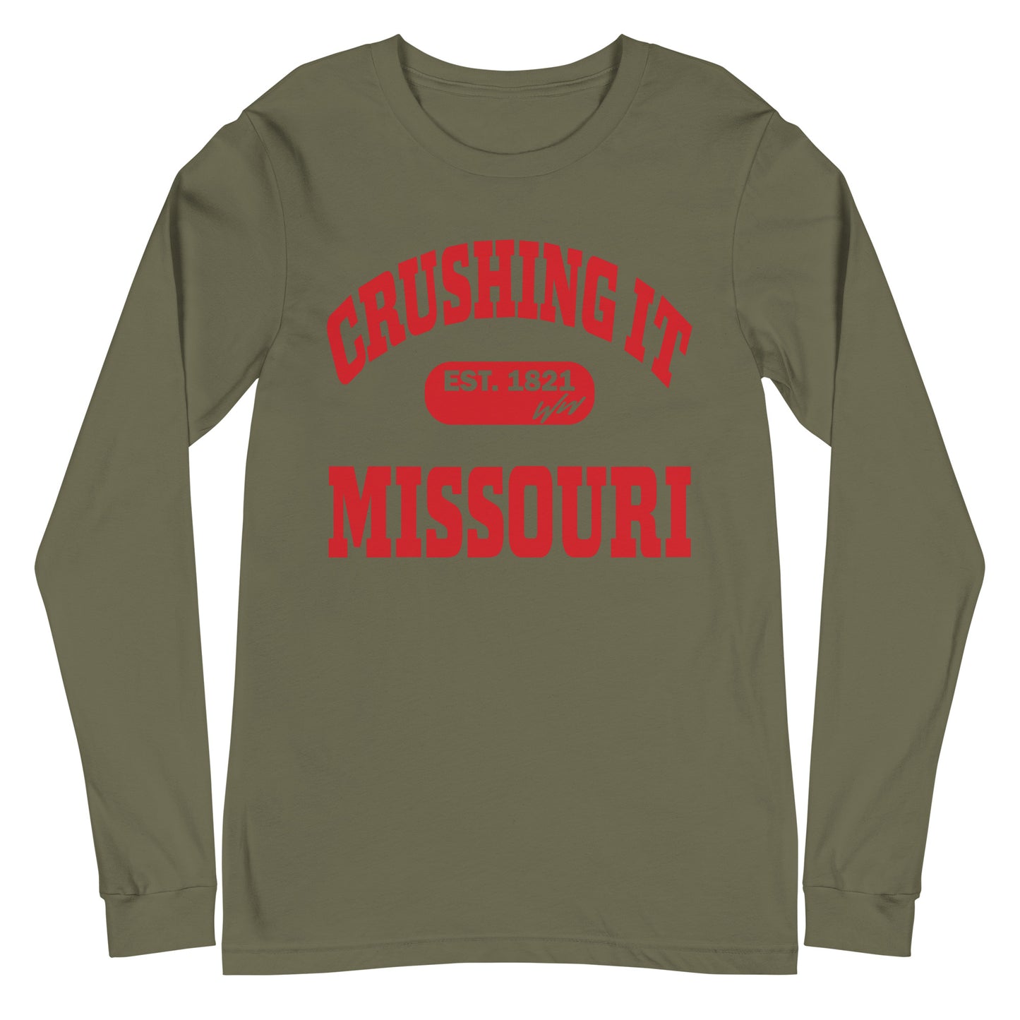 CRUSHING IT MISSOURI LONG SLEEVE TEE