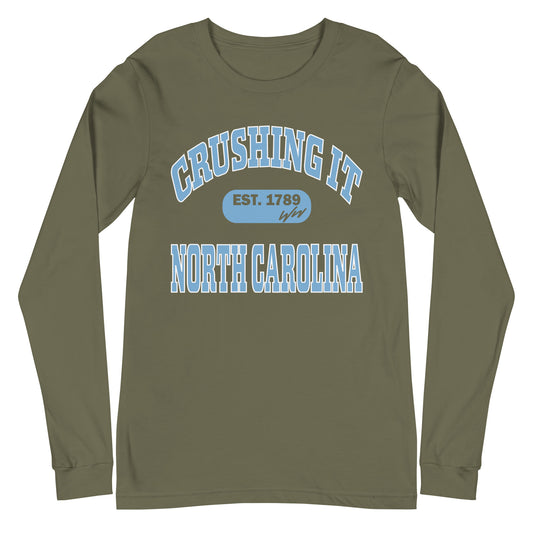 CRUSHING IT NORTH CAROLINA LONG SLEEVE TEE