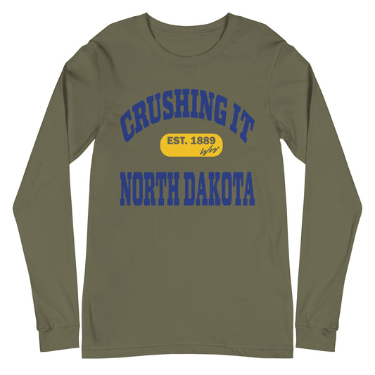 CRUSHING IT NORTH DAKOTA LONG SLEEVE TEE