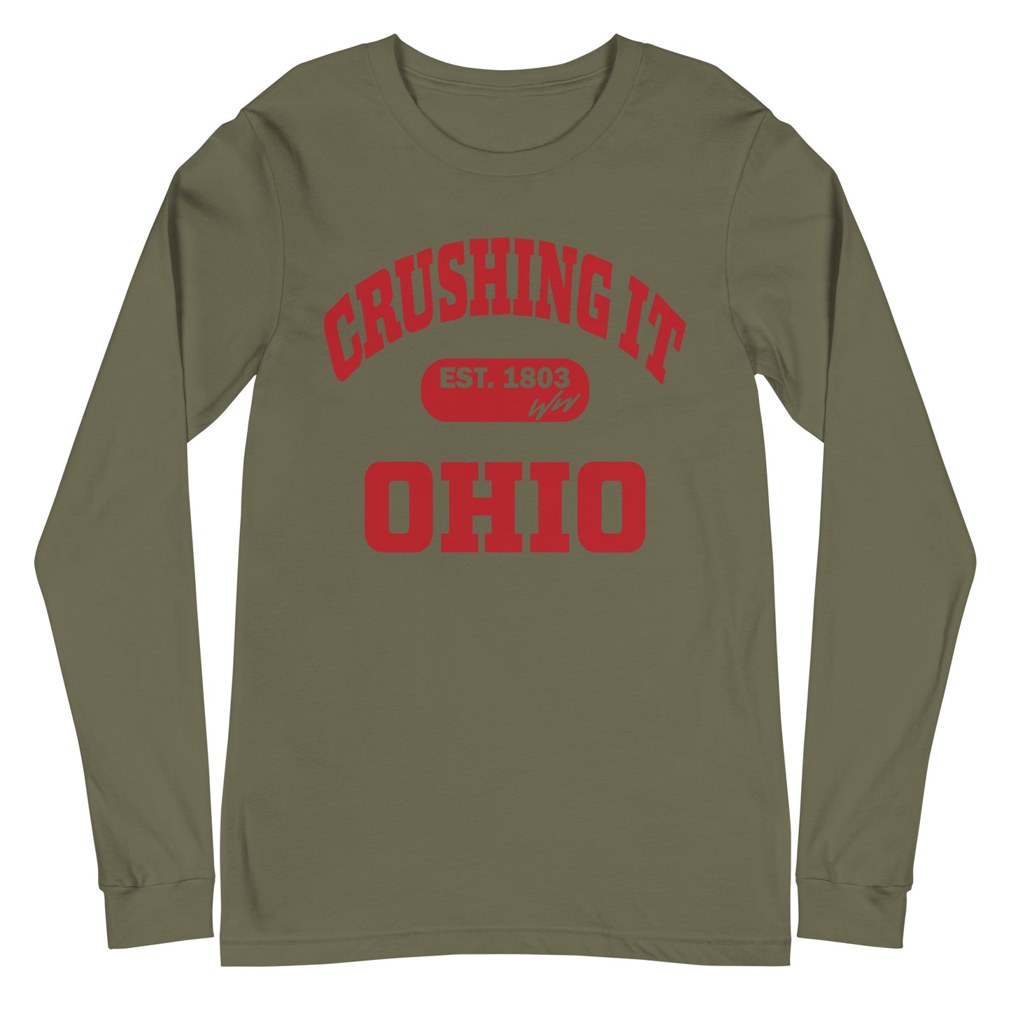 CRUSHING IT OHIO LONG SLEEVE TEE