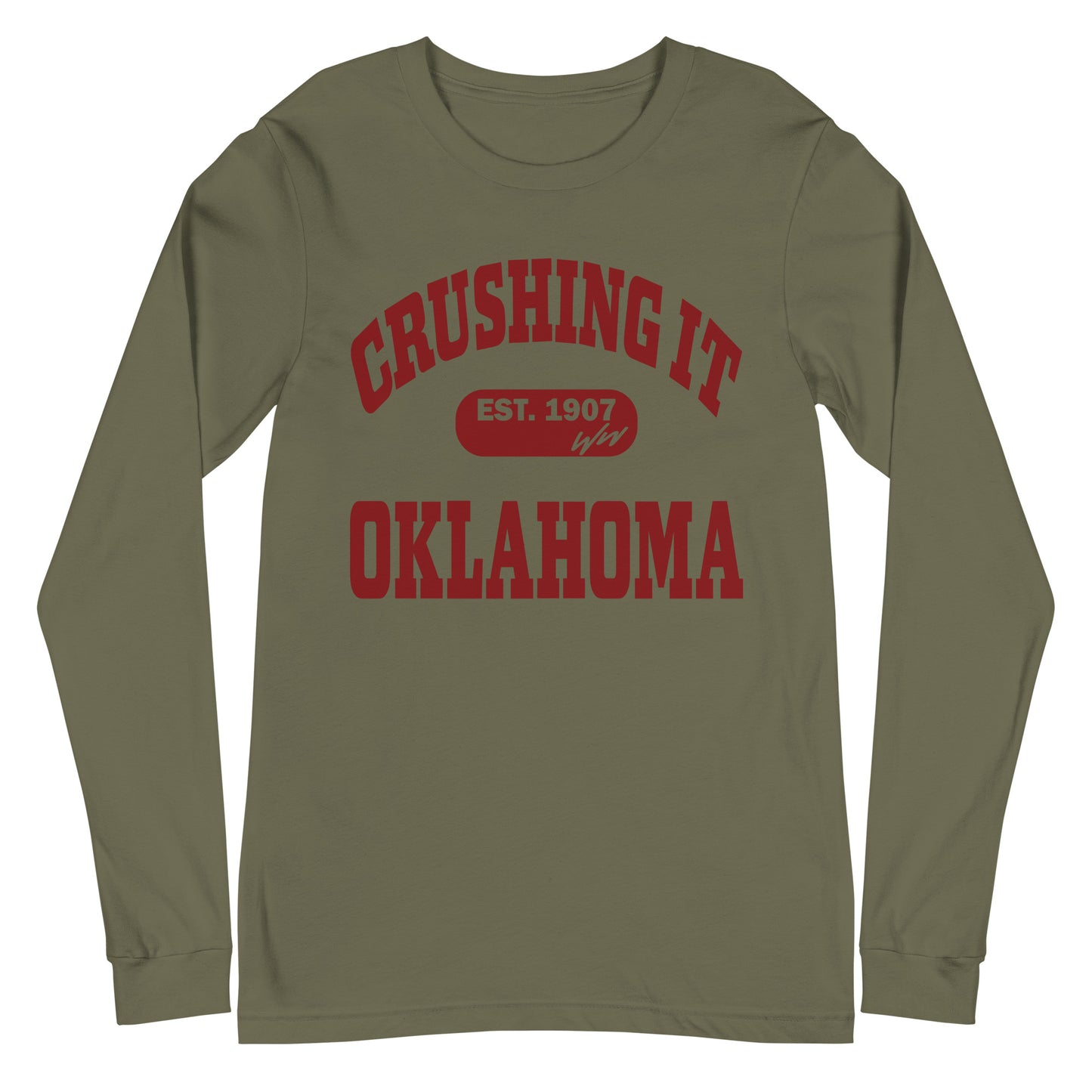 CRUSHING IT OKLAHOMA LONG SLEEVE TEE