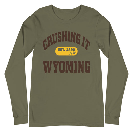 CRUSHING IT WYOMING LONG SLEEVE TEE