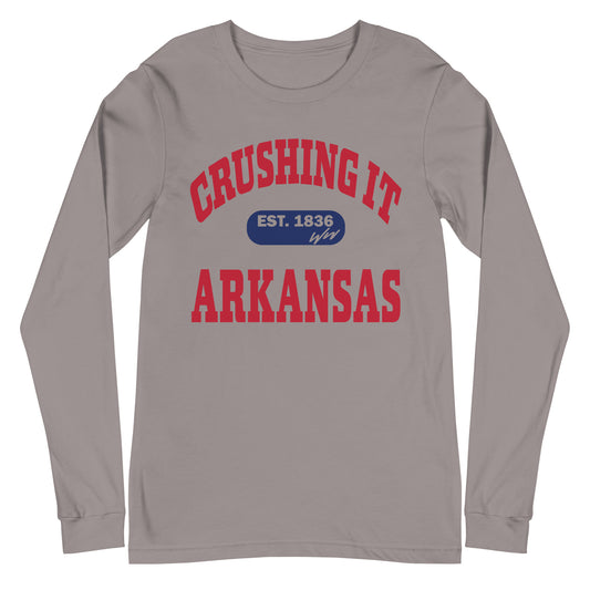 CRUSHING IT ARKANSAS LONG SLEEVE TEE