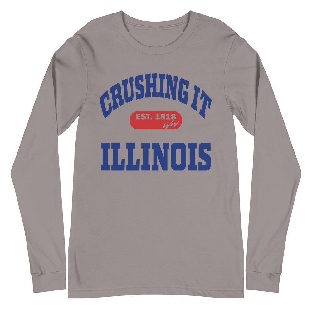 CRUSHING IT ILLINOIS LONG SLEEVE TEE