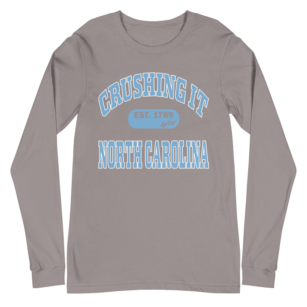 CRUSHING IT NORTH CAROLINA LONG SLEEVE TEE