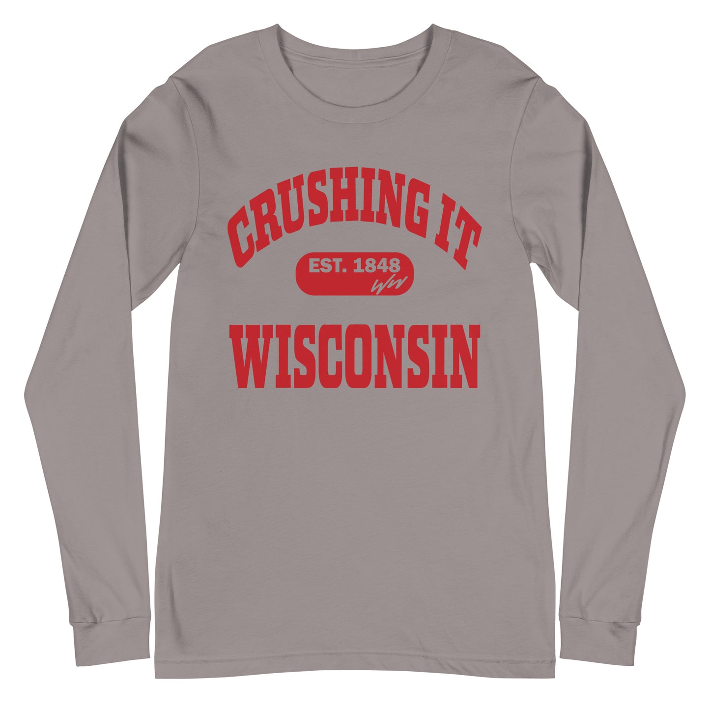 CRUSHING IT WISCONSIN LONG SLEEVE TEE