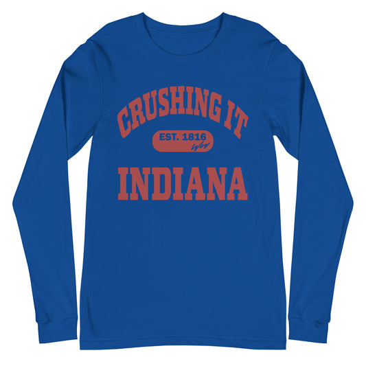 CRUSHING IT INDIANA LONG SLEEVE TEE