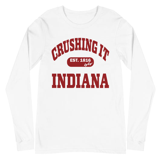 CRUSHING IT INDIANA LONG SLEEVE TEE