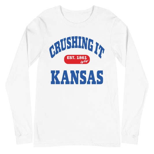 CRUSHING IT KANSAS LONG SLEEVE TEE