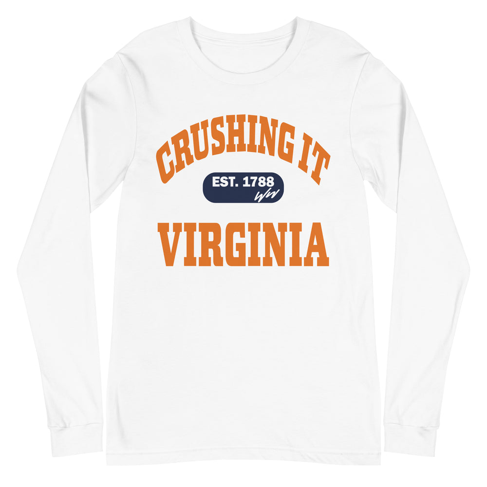 CRUSHING IT VIRGINIA LONG SLEEVE TEE