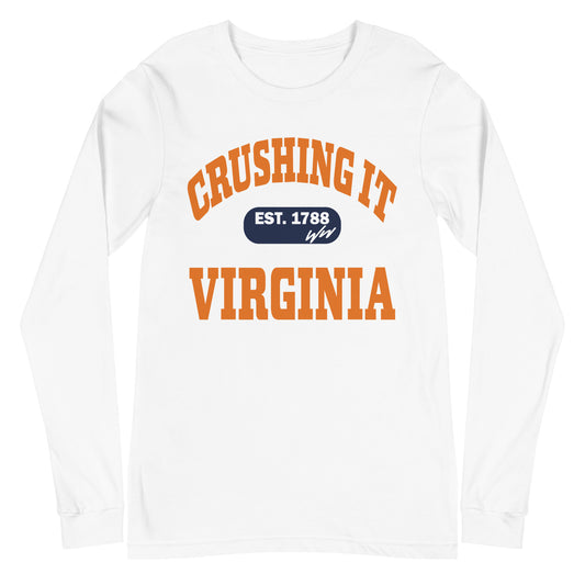 CRUSHING IT VIRGINIA LONG SLEEVE TEE