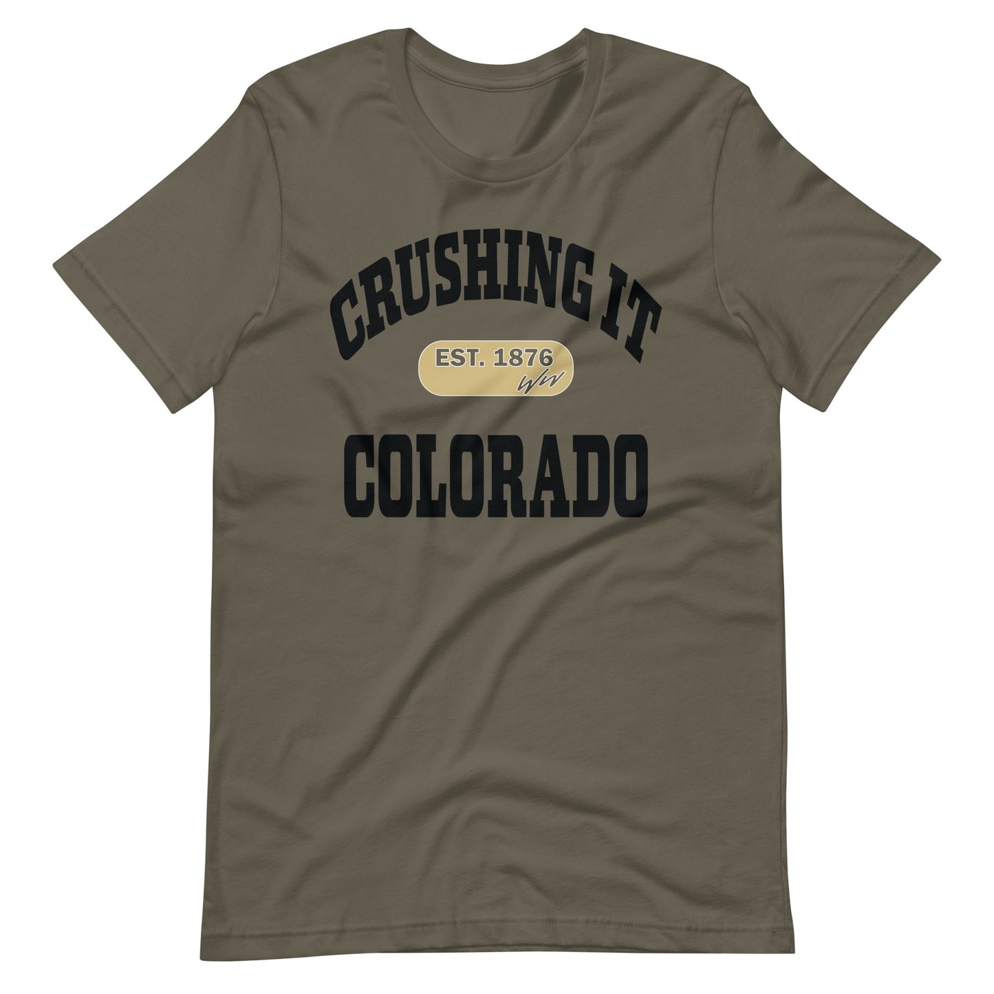 CRUSHING IT COLORADO BLACK TEE