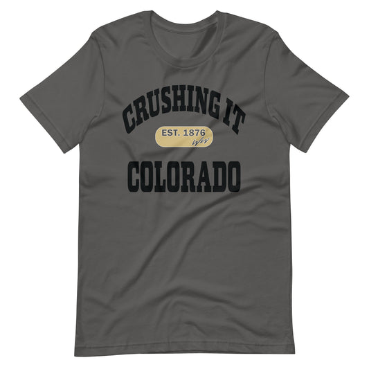 CRUSHING IT COLORADO BLACK TEE