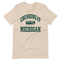 CRUSHING IT MICHIGAN GREEN TEE